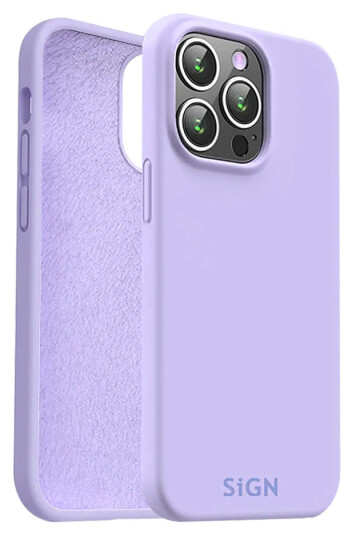 SiGN Liquid Silikondeksel for iPhone 15 Pro Lavender