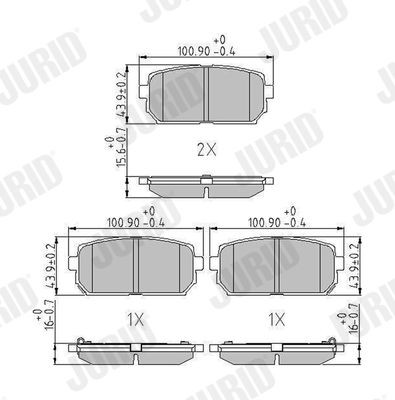 Bremseklosser JURID 572613J Bremseklosser JURID 572613J