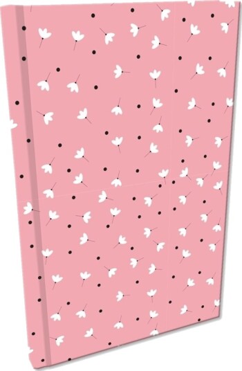 Bee Bee Notes A5 Kort Notatbok Soft Touch Hvit Blomster Med Rosa Bee Bee Notes A5 Kort Notatbok Soft Touch Hvit Blomster Med Rosa
