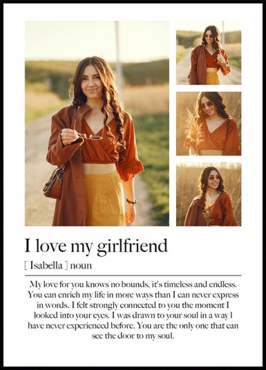 Romantic Photo Collage Plakat Plakat / 21x30cm Romantic Photo Collage Plakat Plakat / 21x30cm