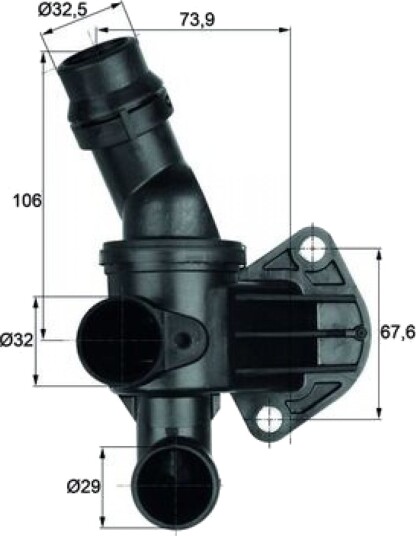 Termostat MAHLE ORIGINAL TI 6 80 Termostat MAHLE ORIGINAL TI 6 80