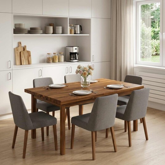 vidaXL Rektangulær Bordplate 80 x 80 x 3,2 cm Torget Solid akasietre