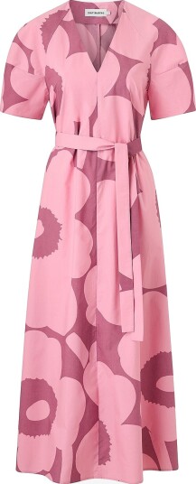 Marimekko Kjole Taivut Unikko Rosa