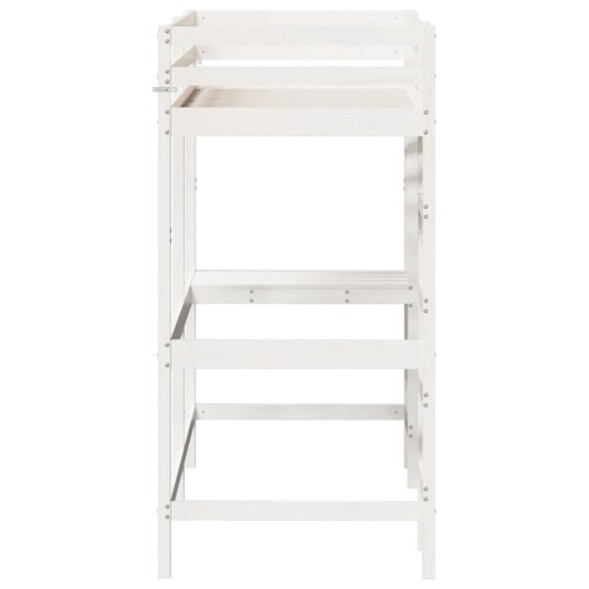 vidaXL Køyeseng med skrivebord hvit 80x200 cm heltre furu 8721012429819