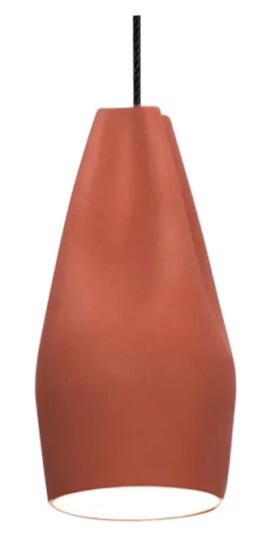 MARSET Pleat Box 13 LED Pendel Terracotta/Hvit