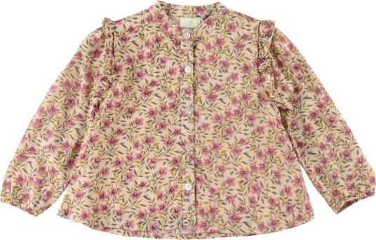 En Fant Skjortebluse   Flower Vevd   Rose Dust   En Fant   5 år 110   Genser   Rosa