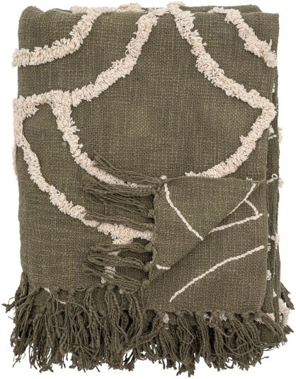 Bloomingville Mirfield pledd 125x150 cm Green