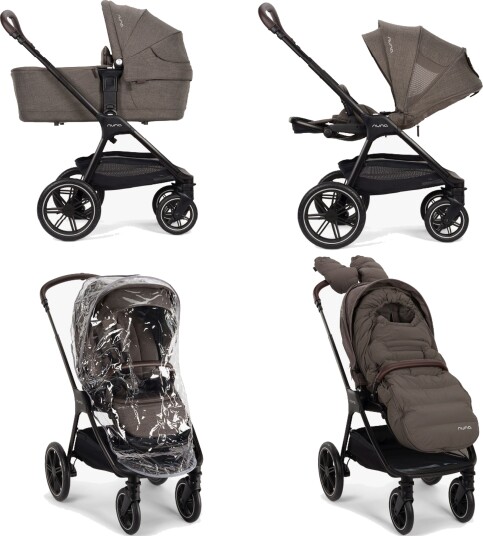 Nuna TRIV LX Duovogn med All-Season Set Chestnut Nuna TRIV LX Duovogn med All-Season Set Chestnut