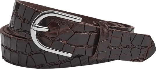 Markberg Taylambg Belt Croco   DARK BROWN   105