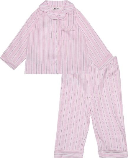 Mango Striped Pyjama Set - PINK - 86