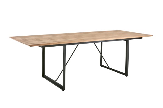 Brafab Shad spisebord Teak/antrasitt 240 x 90 cm Grå