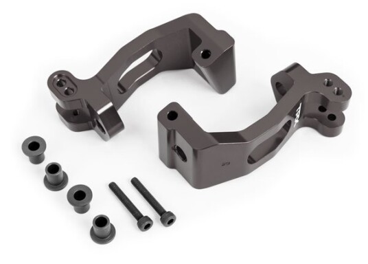 Traxxas 9532A Caster Blocks C-Hub Alu Grey L+R Sledge