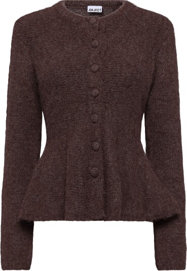 Object Objsaggia Re Ls Peplum Knit Cardigan Div   CARAFE   S
