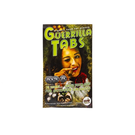 BioTabs Guerrilla Tabs – 100 % Organiske Gjødseltabletter (NPK 15-7-8)