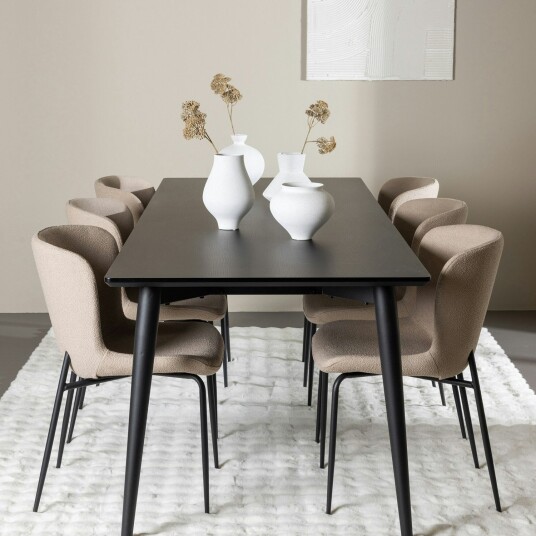 Spisegruppe Venture Home Ellis 230 med 6 stk Modesto Stoler