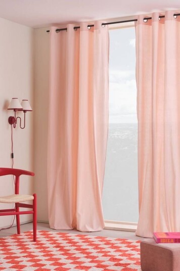 Sadie gardiner med maljer 2-pk Lys rosa