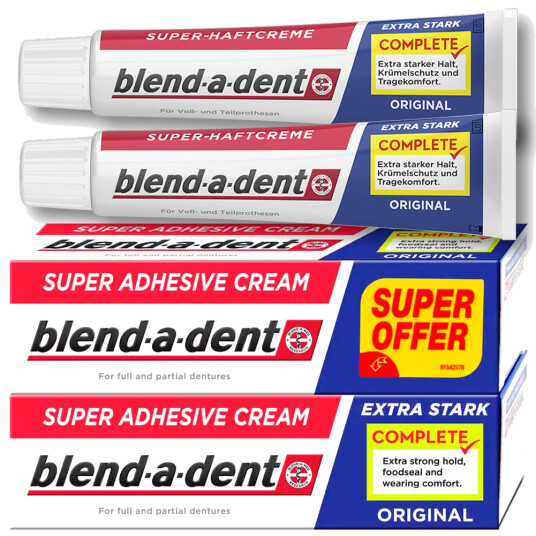 2 x Blend-a-dent ORIGINAL ekstra sterk proteselim 2 x Blend-a-dent ORIGINAL ekstra sterk proteselim