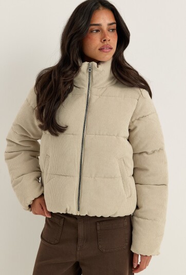 ONLY Onlnewdolly Corduroy Puffer Otw Noos Cream M