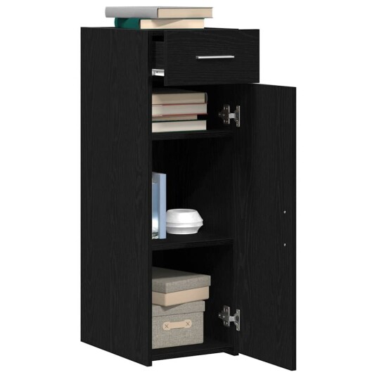 Sideboard Svart Eik 30x42,5x93 cm Ingeniørtre Sideboard Svart Eik 30x42,5x93 cm Ingeniørtre
