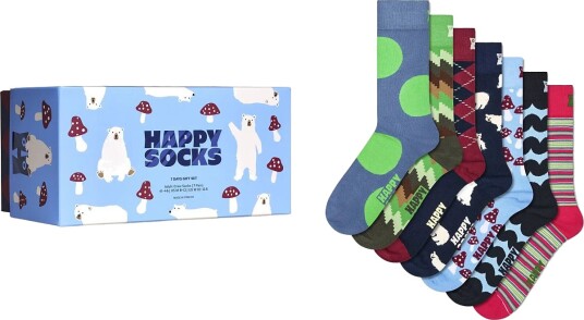 Happy Socks 7 Pack Seven Days Socks Gift Set Multi/patterned 41 46