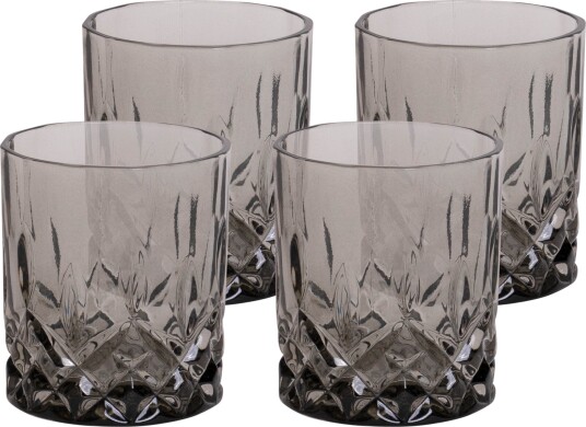 Nova Dynamic Whiskyglass 28cl 4pk Grå Nova Dynamic Whiskyglass 28cl 4pk Grå