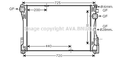Radiator AVA Clever Choice MSA2575 Radiator AVA Clever Choice MSA2575