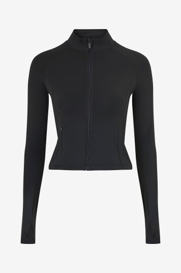 Drop Of Mindfulness Treningstrøye Butter Soft Zip Cardigan Svart