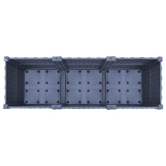 vidaXL Høybed 120x40x38 cm polypropylen
