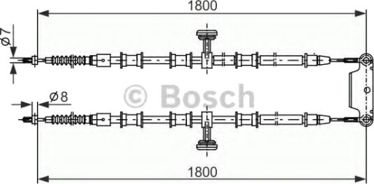 Tautrekk, håndbremse BOSCH 1 987 482 291