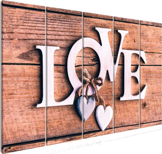 Bilde Wooden Letters 5 Parts Narrow 200x80 Artgeist sp. z o. o.