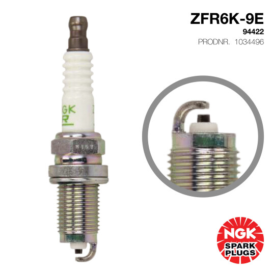 NGK Tennplugg ZFR6K 9E NGK Tennplugg ZFR6K 9E