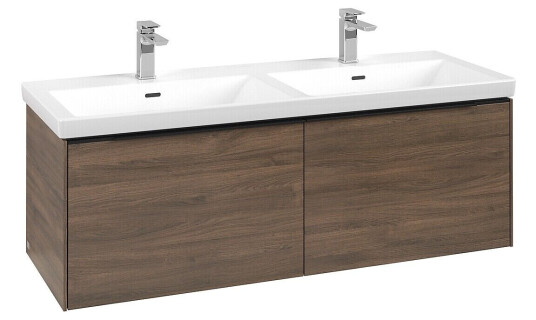 Villeroy & Boch  Subway 3.0 Servantskap m/2 skuffer 1272x429x478 mm Arizona Eik