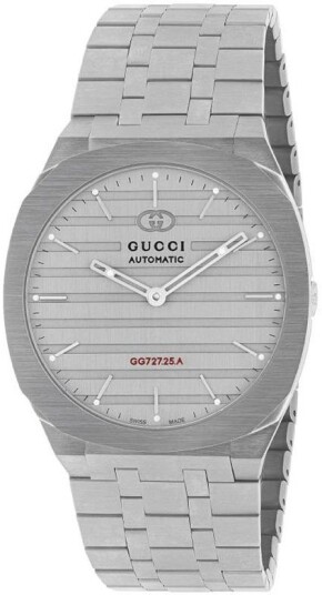 Gucci 25H Herreklokke YA163302 Grå/Stål Ø40 mm Gucci 25H Herreklokke YA163302 Grå/Stål Ø40 mm