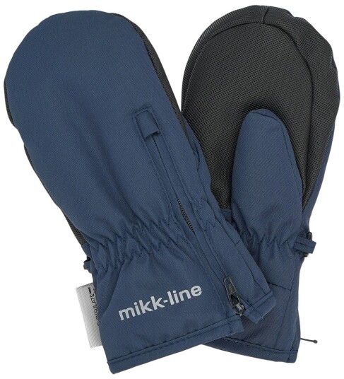 Mikk line Polyester Mittens W. Zip Navy 74/80 Mikk line Polyester Mittens W. Zip Navy 74/80