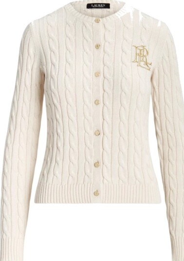 Lauren Ralph Lauren Kardigan Hvit Lauren Ralph Lauren Kardigan Hvit