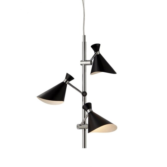 Taklampe CORNER G9 Nielsen Light Krom/svart Taklampe CORNER G9 Nielsen Light Krom/svart