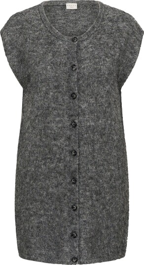 KAFFE Curve - Vest KCjordi Knit Vest - Grå