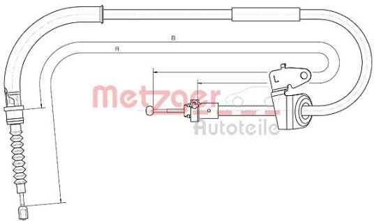 Metzger Tautrekk parkeringsbrems METZGER 10.4305