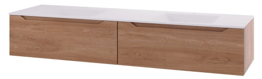 Linn Bad Emma D45 Servantskap med 1 Skuff Eik / 160cm Dobbel