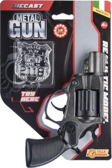 Villa Giocattoli Falcon Lekepistol I Metall, 12 Skudd Villa Giocattoli Falcon Lekepistol I Metall, 12 Skudd