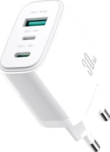 Joyroom JR-TG6 PD 30W hurtiglader Hvit