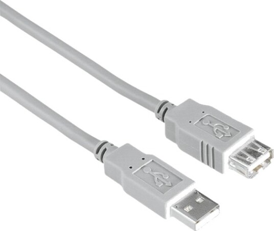 Hama 00200906 3 M Usb A Usb A Usb 2.0 0,48 Gbit/S Grå