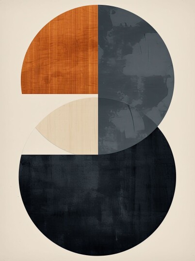 Plakat Abstrakte Sirkler