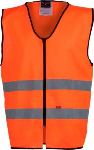 Bekken & Strøm Dokka refleksvest HiVis kl.2 unisex str. 2XL HiVis oransje