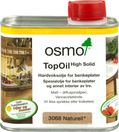OSMO HARDVOKSOLJE TOPOIL 3068 0,5L NATUR OSMO HARDVOKSOLJE TOPOIL 3068 0,5L NATUR