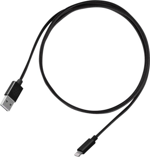 Silverstone Cpu03 Lightning Kabel Usb Hann Reversibel Til Lightning Hann 1 M Kullsort