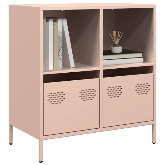 Skjenk rosa 68x39x73,5 cm kaldvalset stål 8721102931161