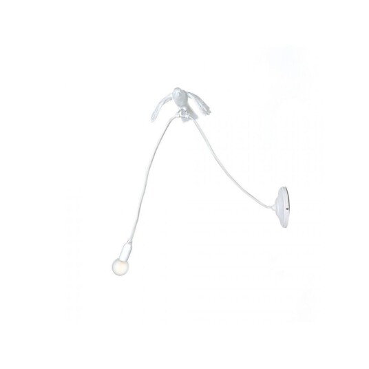 Seletti - Sparrow Taking Off Vegglampe White