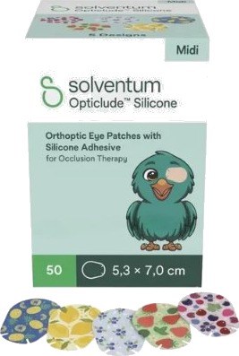 Opticlude Silicone Midi 2738PG øyelapper frukt/bær 50 stk