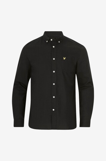 Lyle & Scott - Skjorte Regular Fit Light Weight Oxford Shirt - Svart